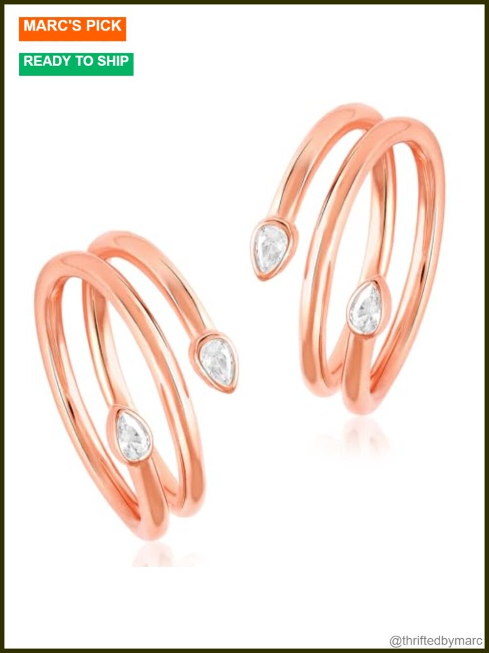 925 Sterling Silver Cubic Zirconia Adjustable Spiral Toe Ring Fancy Gift for